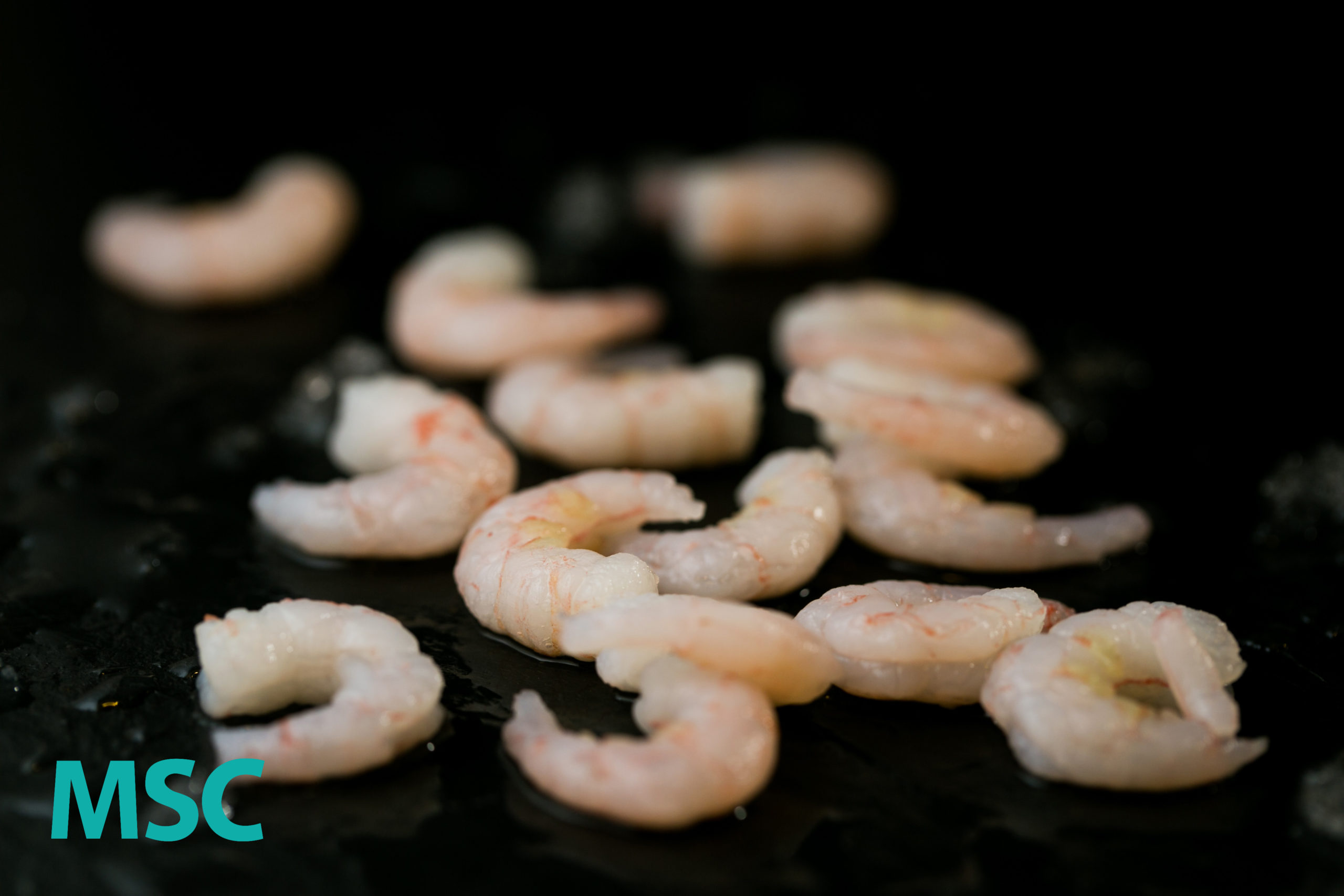 cooked and peeled coldwater shrimp