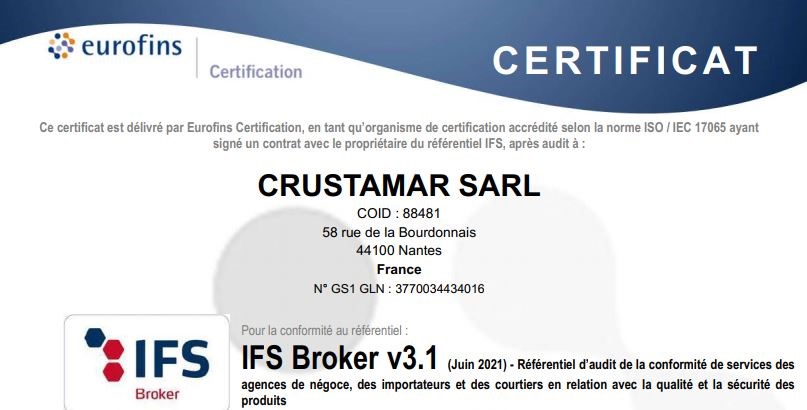 IFS BROKER certification